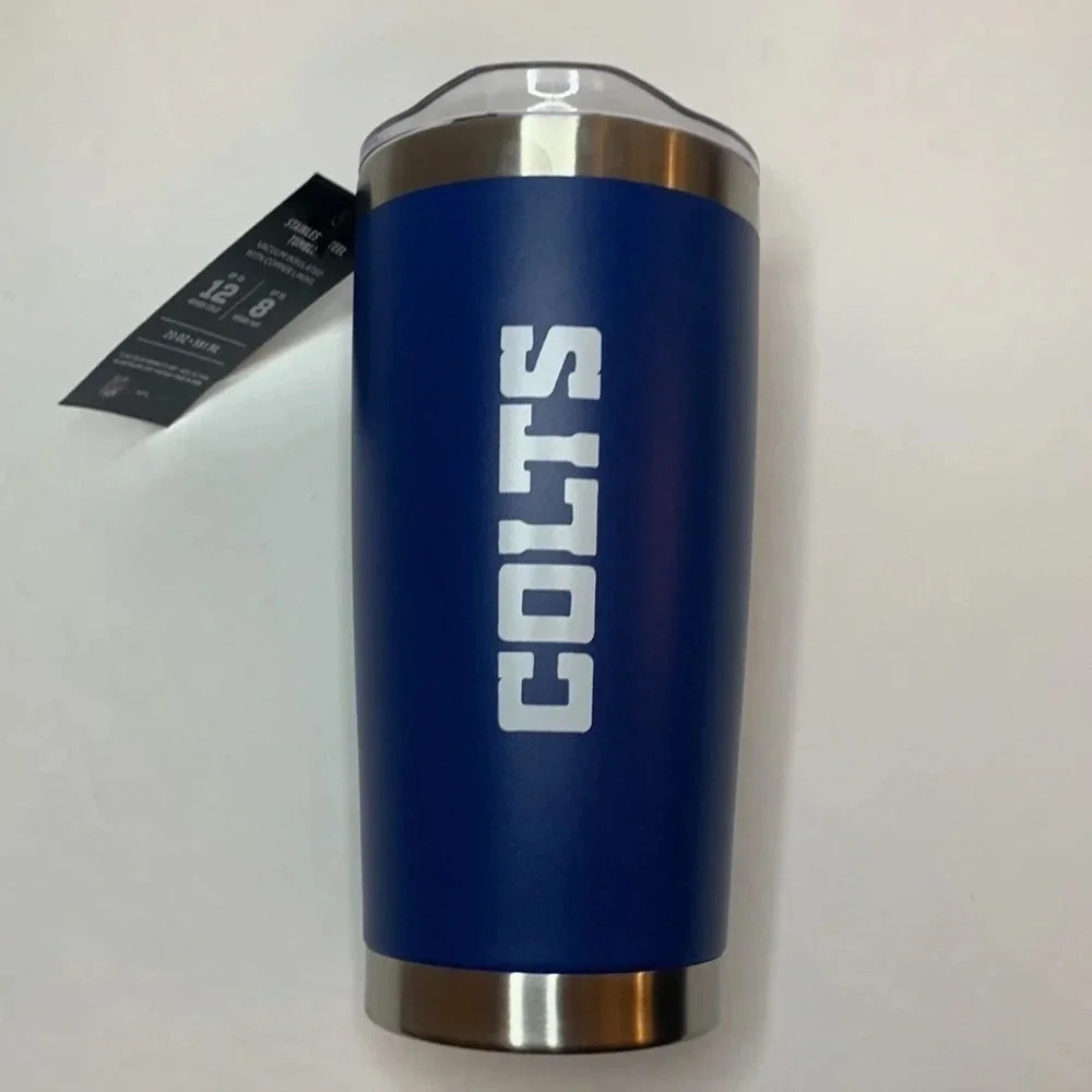 Indianapolis Colts Tumbler Cup 20 Oz Stainless Steel Igloo x NFL NWT - Picture 4 of 9